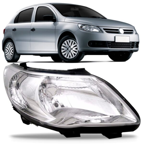 Farol Gol G5 2009 2010 2011 2012 Foco Simples Mega Desconto Lado Direito