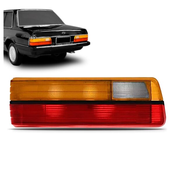 Lanterna Traseira Del Rey 1985 86 A 1991 Tricolor Plástico Lado Esquerdo