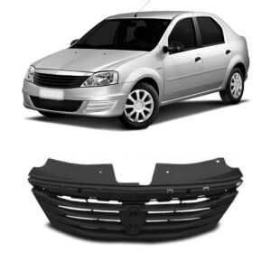 Grade Radiador Para Logan 2011 2012 2013 Preto