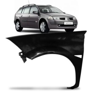 Paralama Megane 2006 A 2011 De Plastico Com Furo Lado Esquerdo