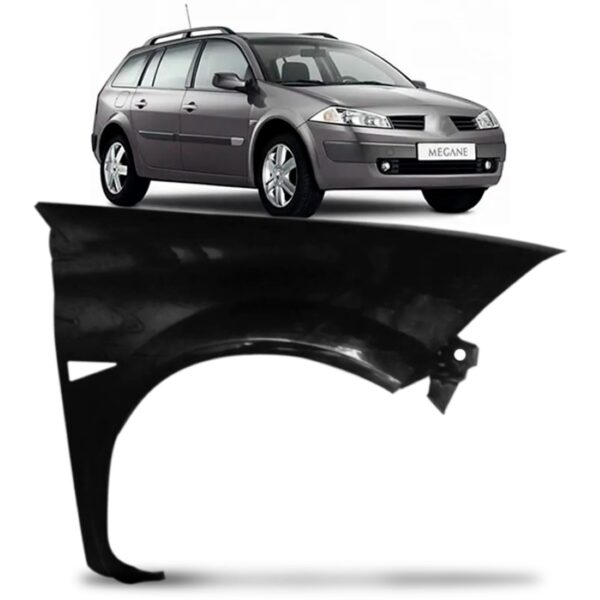 Paralama Megane 2006 A 2011 De Plastico Com Furo Lado Direito