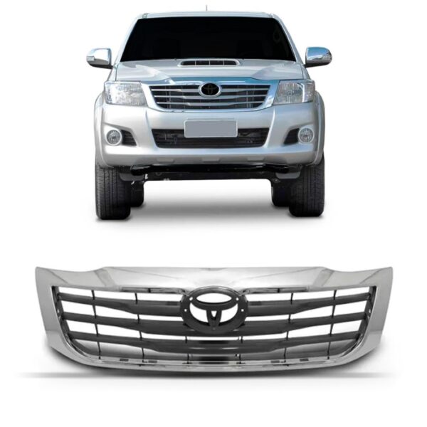 Grade Radiador Hilux 2012 2013 2014 A 2015 1a Linha Cromado