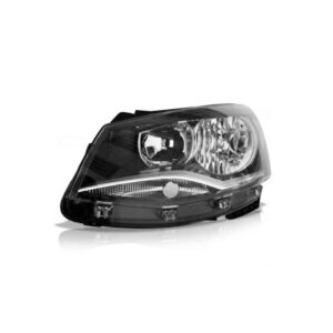 Farol Gol G6 13/16 Foco Duplo Cromado Mascara Negra 1ª Linha - Esquerdo/motorista