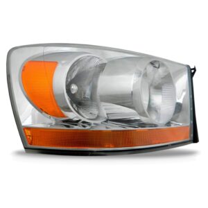 Farol Dodge Ram 06/07 Cromado Pisca Âmbar Inferior 1ª Linha - Direito/passageiro