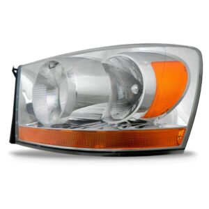 Farol Dodge Ram 06/07 Cromado Pisca Âmbar Inferior 1ª Linha Esquerdo/motorista