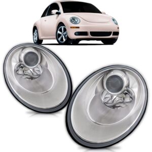 Farol New Beetle 2007 08 09 10 11 Elétrico C/ Motor 1ª Linha Direito/passageiro