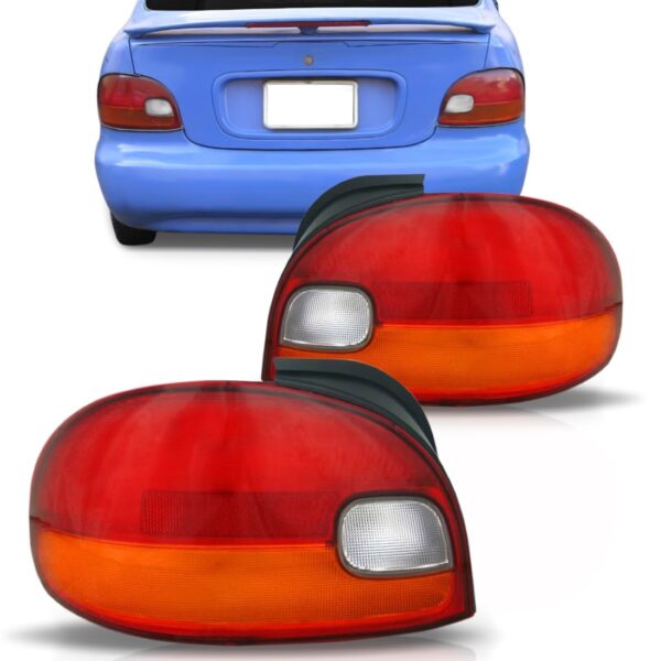 Lanterna Traseira Accent 1994 1995 1996 1997 Tricolor 4 Pts Lado Esquerdo