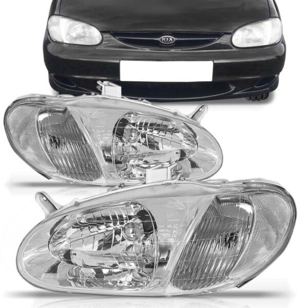 Farol Para Kia Sephia 1999 2000 2001 1ª Linha Esquerdo/motorista