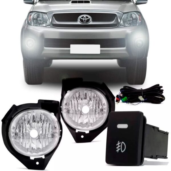 Kit Farol Milha Auxiliar Hilux Srv 2009 2010 2011 Pick-up