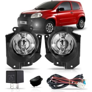 Kit Farol Milha Novo Uno Way Vivave 2010 2011 2012 Cristal