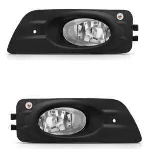 Jogo Farol Milha Auxiliar Accord 2006/2007 C/ Moldura Preta