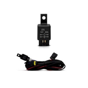 Jogo Farol Milha Auxiliar Accord 2006/2007 C/ Moldura Preta