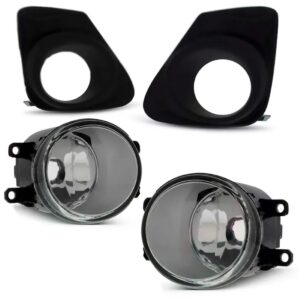 Kit Farol Auxiliar Corolla 2012 À 2014 Com Grade Aro Preto