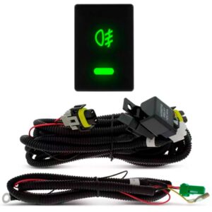 Kit Farol Auxiliar Corolla 2012 À 2014 Com Grade Aro Preto