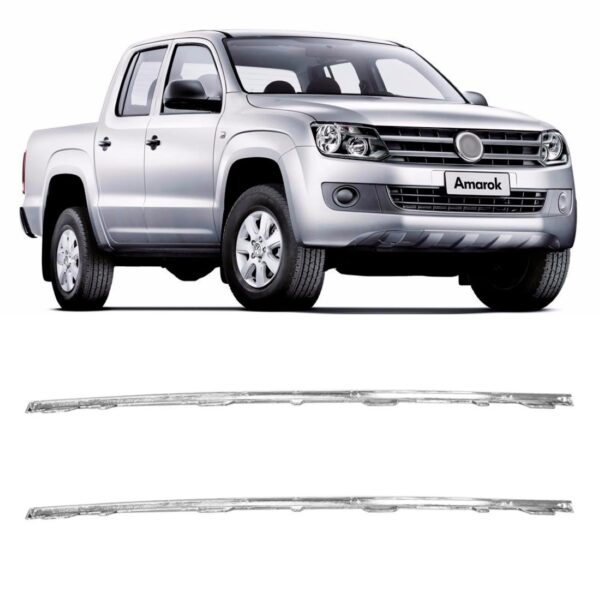 Aplique Friso Superior Cromado Grade Amarok 2010  A 2014 Lado Direito