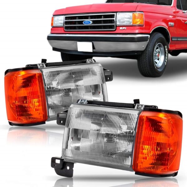 Farol F1000 1993 94 95 1996 Pisca Ambar Com Suporte 1ª Linha Esquerdo/motorista