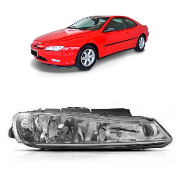 Farol Peugeot 406 2000 2001 2002 2003 2004 1ª Linha - Direito/passageiro