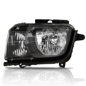 Farol Camaro 2010 2011 2013 2012 2013 Mascara Negra 1ª Linha - Esquerdo/motorista
