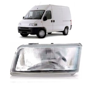 Farol Ducato 95 96 97 98 99 A 04 Eletrico Cromado 1ª Linha Esquerdo/motorista