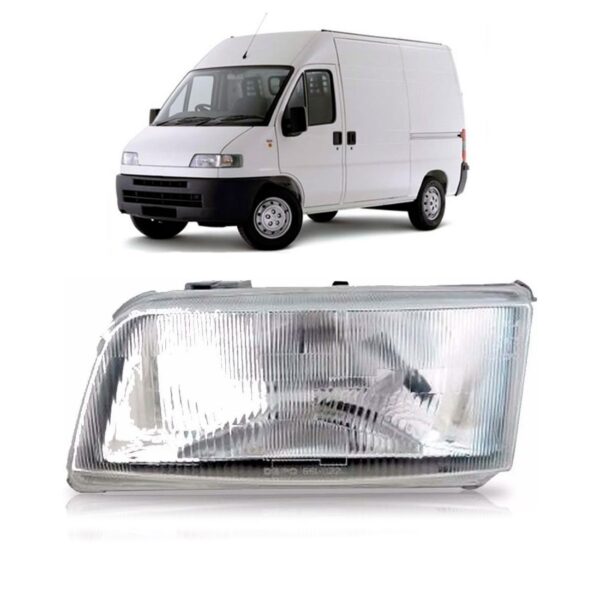 Farol Ducato 95 96 97 98 99 A 04 Eletrico Cromado 1ª Linha Esquerdo/motorista