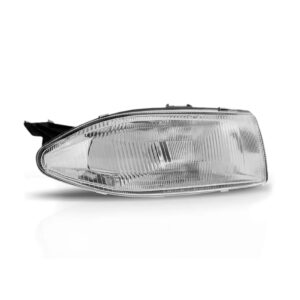 Farol Para Fiat Palio 1996 1997 1998 Lente Estriada 1ª Linha Esquerdo/motorista