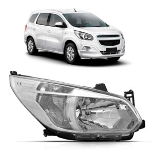 Farol Spin 2012 13 2014 15 16 Cromado Manual Oferta 1ª Linha - Direito/passageiro