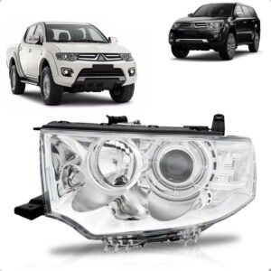 Farol L200 Triton 2012 2013 2014 2015 Foco Duplo 1ª Linha Esquerdo/motorista