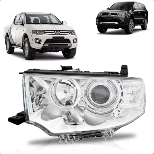 Farol L200 Triton 2012 2013 2014 2015 Foco Duplo 1ª Linha Esquerdo/motorista