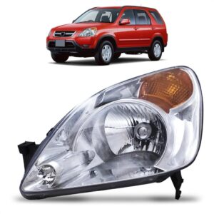 Farol Crv 2002 2003 2004 Cromado Pisca Ambar 1ª Linha Esquerdo/motorista