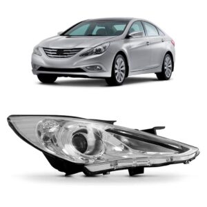 Farol Sonata 11 12 13 14 Eletrico Manual S/xenom 1ª Linha Direito/passageiro