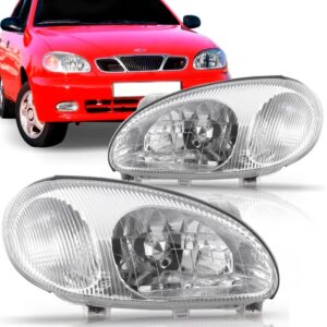 Farol Daewoo Lanos 1997 1998 1999 2000 2001 2002 1ª Linha Esquerdo/motorista