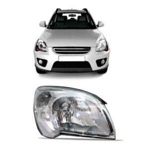 Farol Sportage 2009/2010 Eletrico Com Pisca Cristal 1ª Linha Direito/passageiro