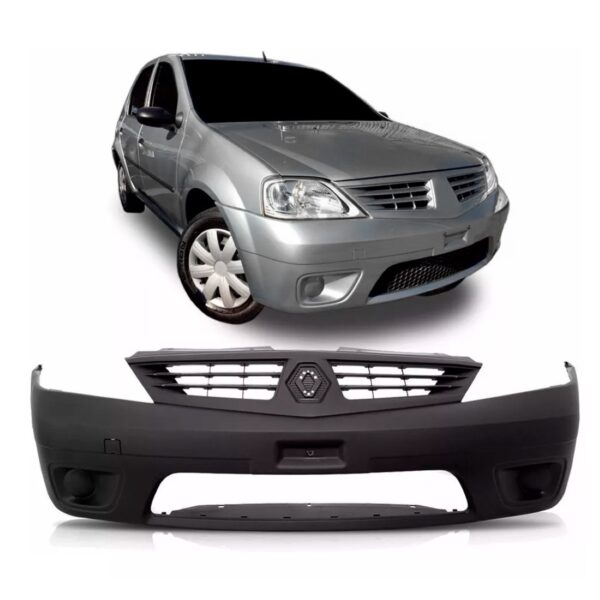 Envolvente Dianteiro Logan 2007 A 2010 S/furo Novo Liso Preto