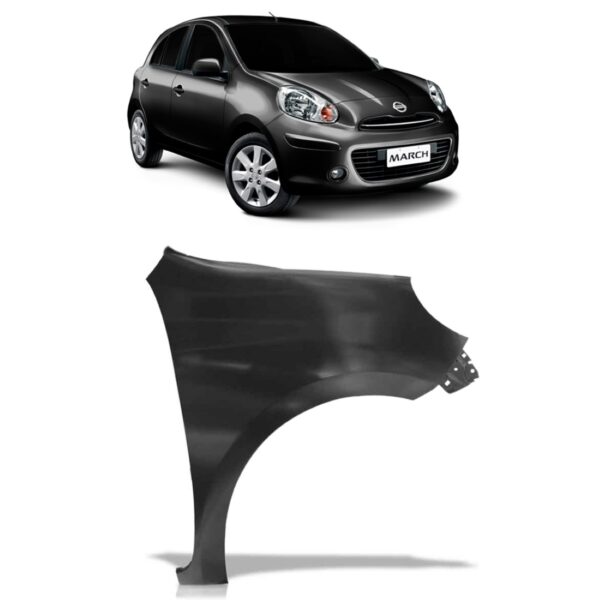 Paralama March 2011 A 2016 Sem Furo Lado Direito