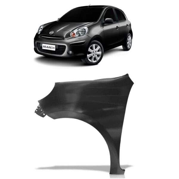 Paralama March 2011 A 2016 Sem Furo Lado Esquerdo