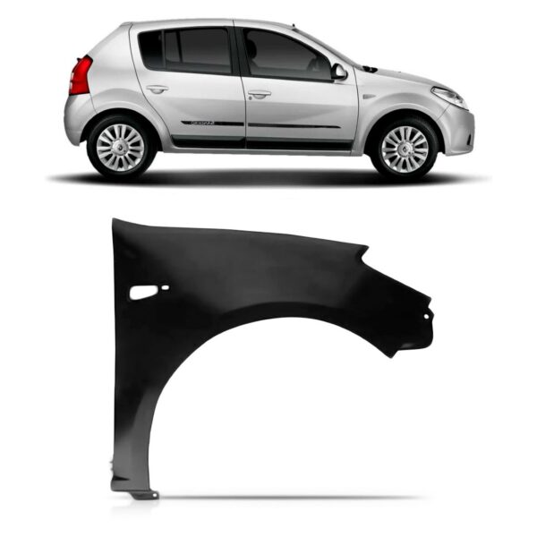 Paralama Sandero 2008 2009 2010 2011 2012 2013 2014 Lado Direito
