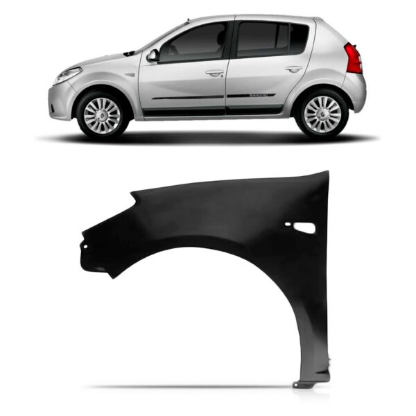 Paralama Sandero 2008 2009 2010 2011 2012 2013 2014 Lado Esquerdo