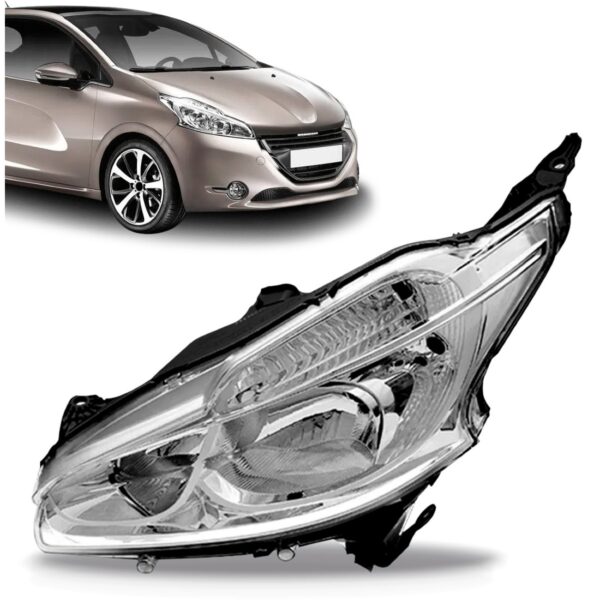Farol Peugeot 208 2012 2013 2014 2015  2016 Sem Led Lado Esquerdo