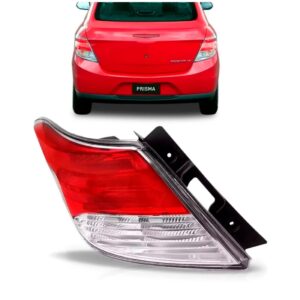 Lanterna Traseira Prisma 13 14 2015 2016 Ré Cristal 1ª Linha Esquerdo Vermelho