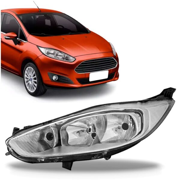 Farol Fiesta 2013 2014 2015 2016 Máscara Cromada Lado Esquerdo