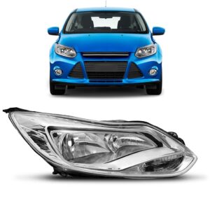 Farol Focus 2014 2015 2016 Eletrico C/motor Cromado 1ª Linha - Direito/passageiro