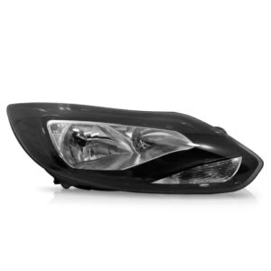 Farol Focus 14 A 16 Mascara Negra Eletrico C/ Motor 1ª Linha Esquerdo/motorista