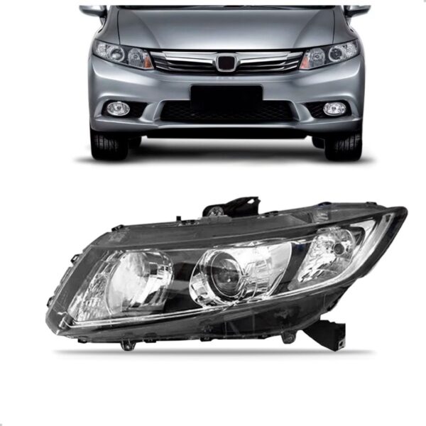 Farol Para Honda Civic 2012 2013 2014 2015 Manual Lado Direito