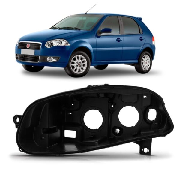 Carcaça De Farol Palio 2010 2011 2012 Siena 2010 2011 2012 Lado Esquerdo