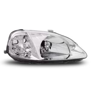 Farol Honda Civic 1999 2000 Cromado Cúpula Cristal 1ª Linha - Esquerdo/motorista