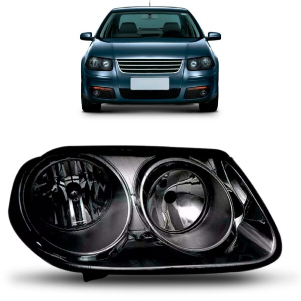 Farol Bora 2008 2009 2010 Mascara Negra 1ª Linha - Direito/passageiro