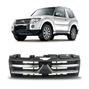 Grade Radiador Pajero Full 08 A 2010 Preta Moldura 1a Linha