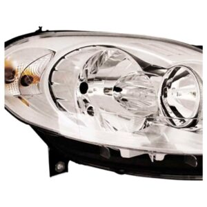 Farol Para Palio 12 13 14 15 16 Cromado Lente Lisa 1ª Linha Direito/passageiro