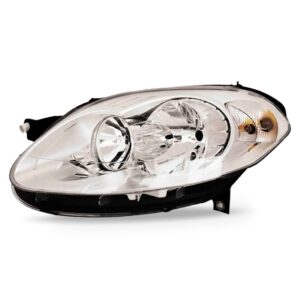 Farol Para Palio 12 13 14 15 16 Cromado Lente Lisa 1ª Linha Esquerdo/motorista