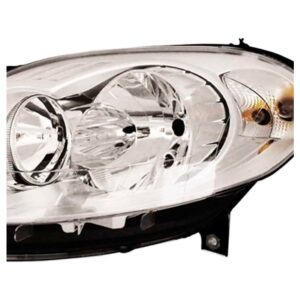 Farol Para Palio 12 13 14 15 16 Cromado Lente Lisa 1ª Linha Esquerdo/motorista